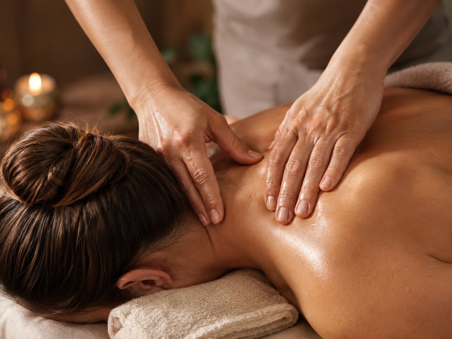 Wohltuende Rückenmassage mit gezielten Handgriffen